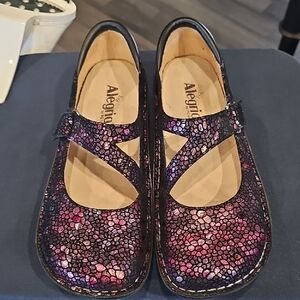 Alegria Dayana Metallic Purple Mary Jane